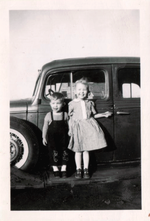 My brother Ernie and I, as children.